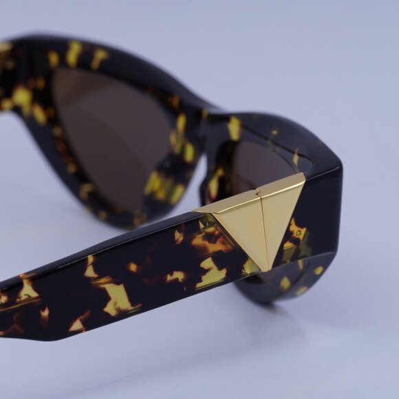 Bottega Veneta BV1176S 002 Sunglasses Havana Cat Eye Frame, Brown Lenses - Picture 11 of 12